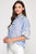 Blusa azul guipur
