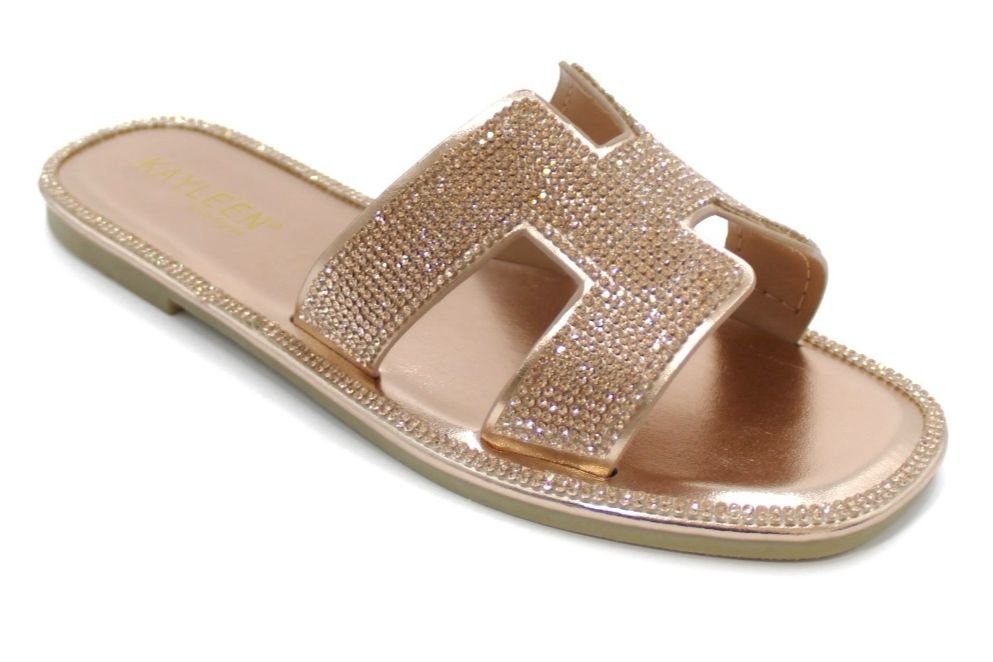 Sandalias rose gold