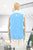 Blusa azul drapeado