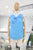Blusa azul drapeado