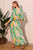 Vestido largo print verde