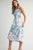 Vestido hojas azules