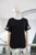 T-shirt negra mariposas