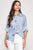 Blusa azul guipur