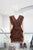 Vestido corto café