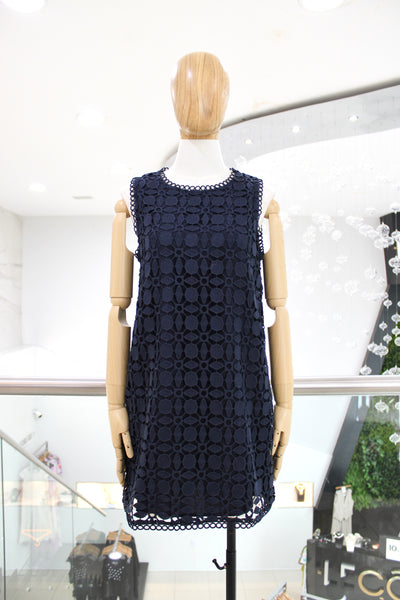 Vestido guipur navy