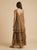 Vestido largo lino café