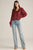 Blusa gasa vino