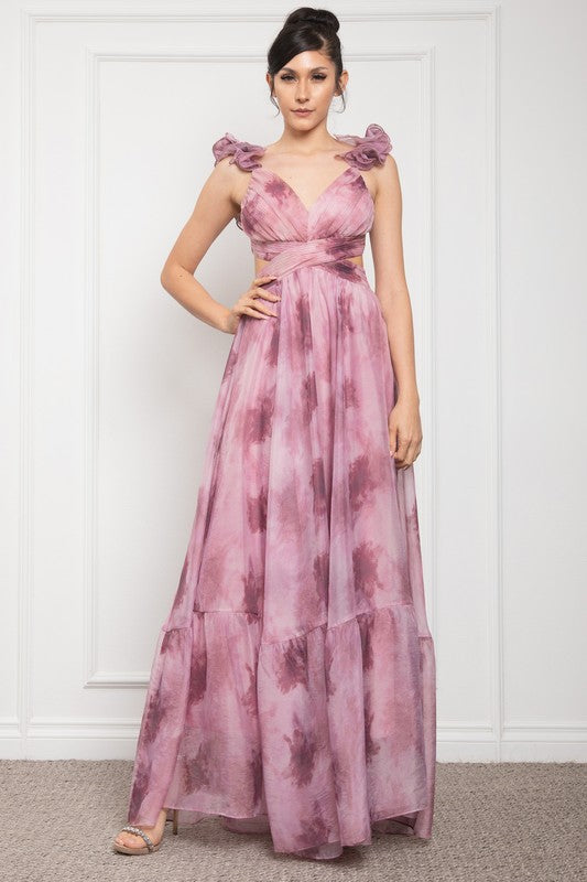 Vestido gasa degradado