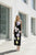 Vestido negro floral