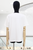 T-shirt blanca de gato