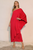 Vestido fluido rojo