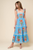 Vestido azul claro floral