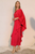 Vestido fluido rojo