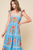 Vestido azul claro floral