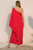 Vestido fluido rojo