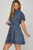 Vestido denim corto