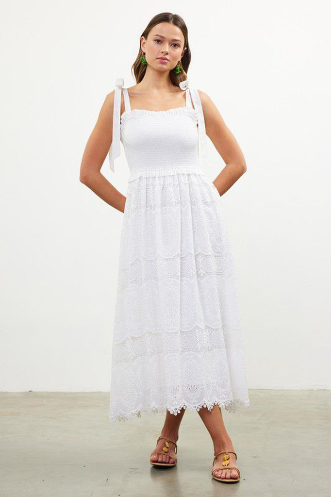 Vestido guipur blanco