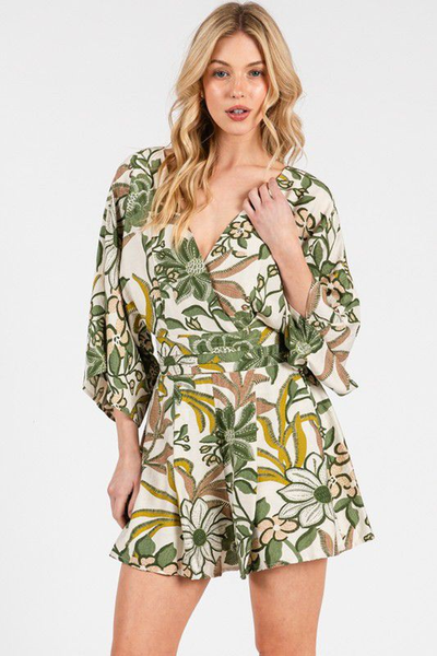 Jumpsuit estampado verde