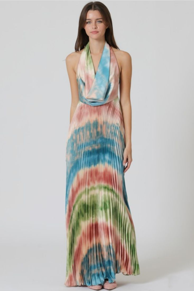 Vestido multi plisado