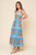 Vestido azul claro floral