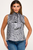 Blusa animal print metálica