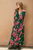 Vestido floral verde