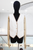 Chaleco beige claro
