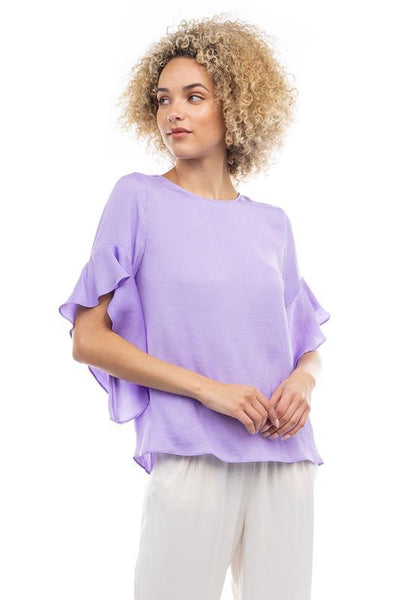 Blusa lila mangas