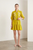 Vestido corto mostaza
