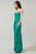 Vestido flores verde y azul