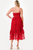 Vestido organza rojo