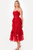 Vestido organza rojo