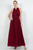 Vestido halter vino 50/30%