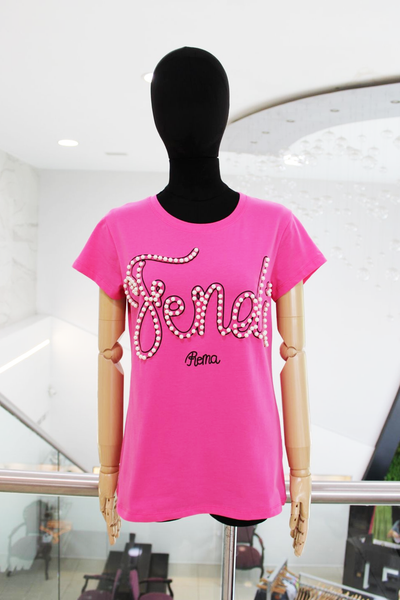 T-shirt rosa Fendi