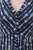 Vestido azul marino bordado