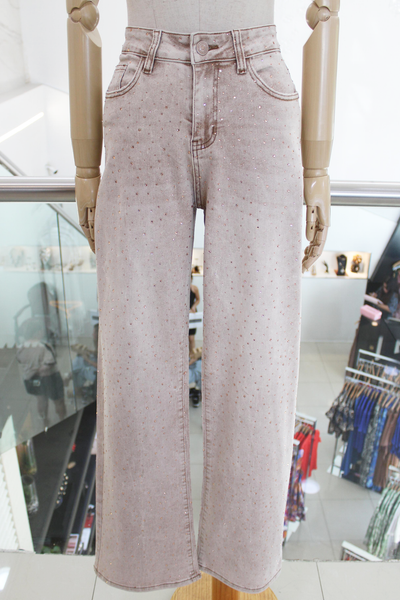 Jeans denim brillos