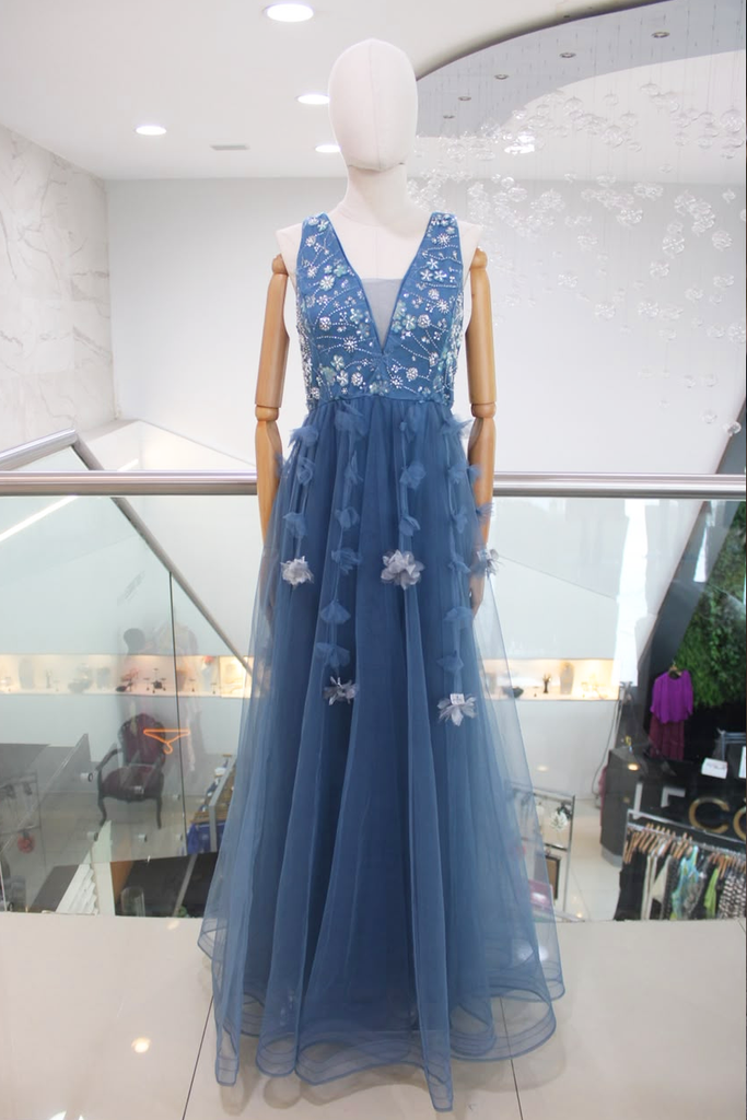 Vestido tul floral