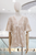 Blusa flores bordada beige