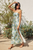 Vestido floral strapless