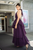 Vestido largo tul morado
