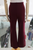 Pantalón flare vino