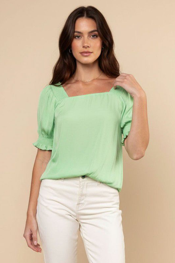 Blusa verde fluida