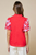 Blusa roja flores