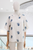 Blusa bordado floral azul