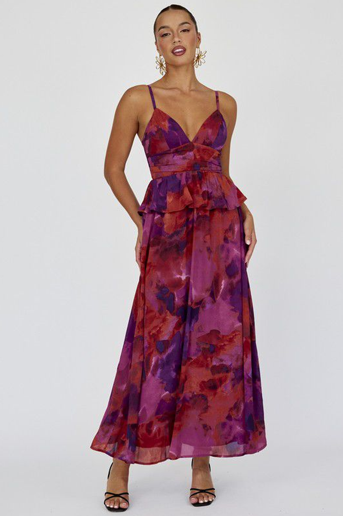 Vestido estampado multi