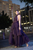 Vestido largo tul morado