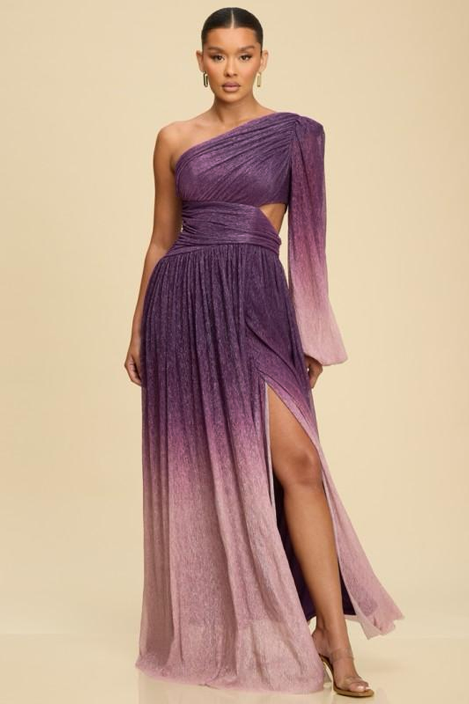 Vestido degradado púrpura
