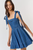 Vestido denim corto