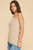 Blusa un hombro beige